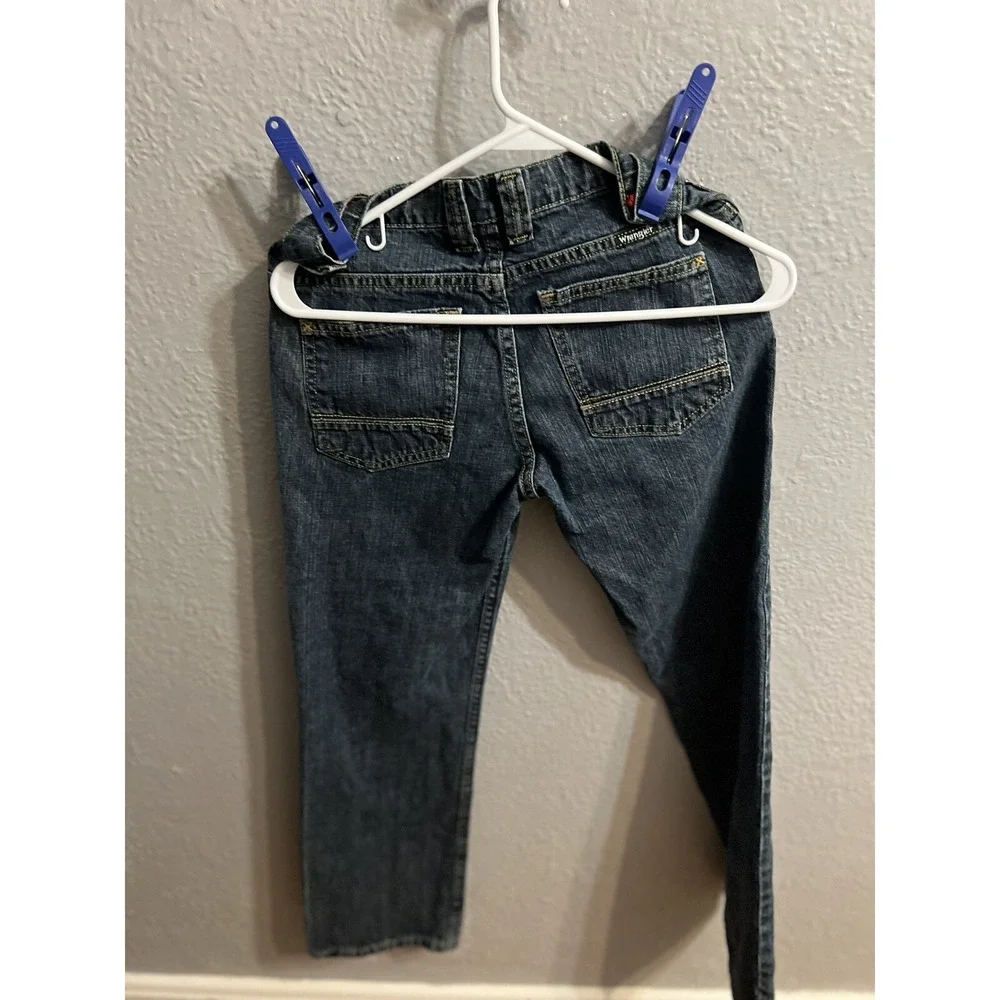 Wrangler Boy's Denim‎ Jeans RN 130273 Blue 14 Adjustable Waist 29x27
